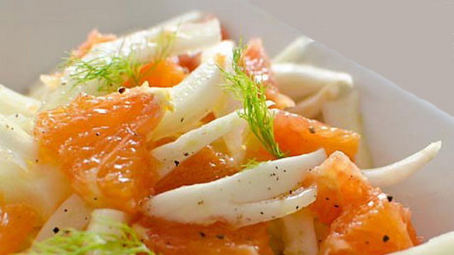 Insalata finocchi e pompelmo